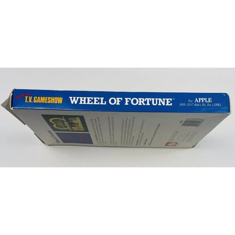 VTG 1987 Sharedata WHEEL OF FORTUNE Apple Game BOX & INSTRUCTIONS ONLY *No Disk*
